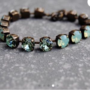 Mint Rhinestone Bracelet Swarovski